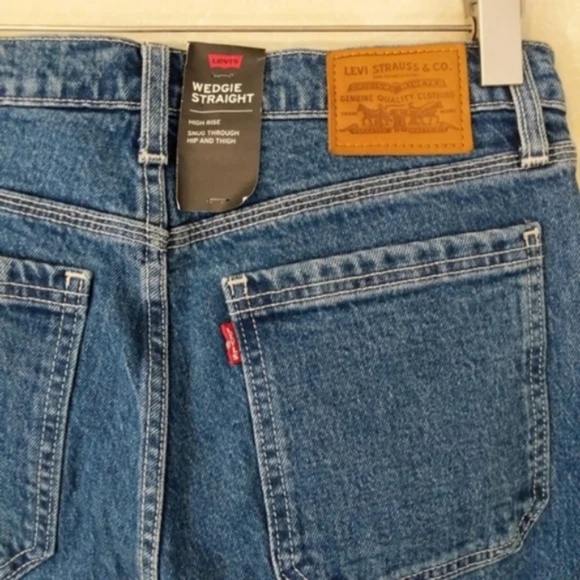 Levi's Wedgie Utility Straight Leg Jeans Denim Pants Middle Sister Carpe… - Picture 4 of 12